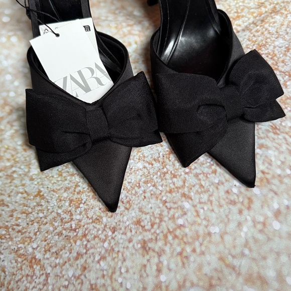 NEW Zara Bow Heels - Picture 3 of 7